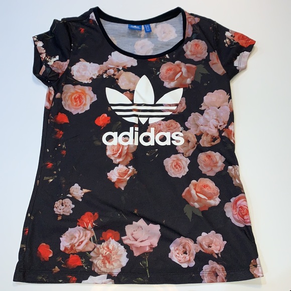 Adidas rose floral top and leggings - Picture 5 of 6